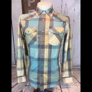 Levi’s Casual Plaid Button Down Shirt Size Small